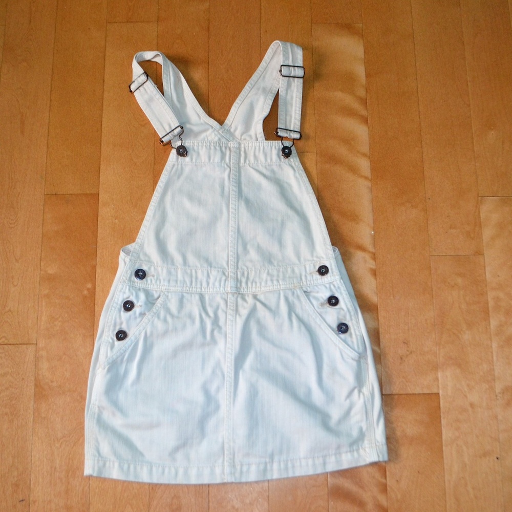 Free People You $ Me Denim Jumper Overall Dress